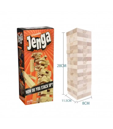 Classic Pyramid Jenga Toy