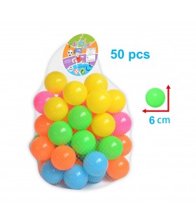 50 Small Colored Plastic Balls