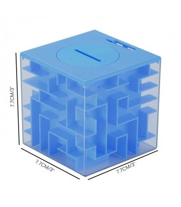 Maze Money Box -Blue