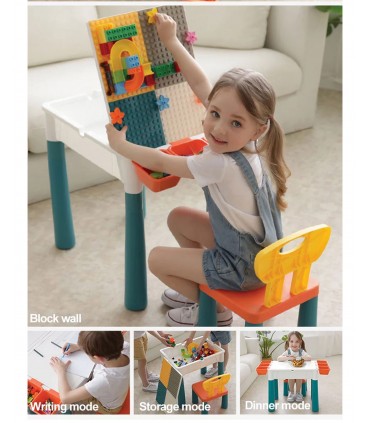 Building Block with Table And Chair