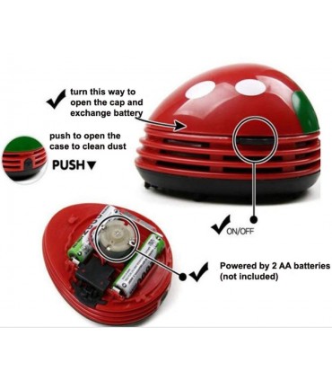Mini Vacuum Cleaner - Red