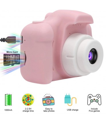 Digital Camera for Children-Pink