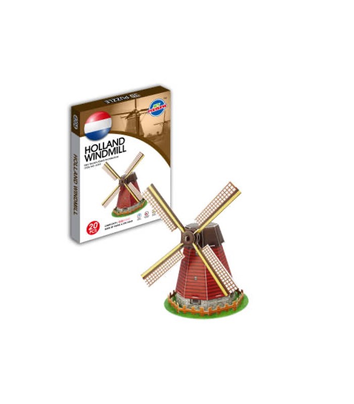 لغز ثلاثي الأبعاد طاحونة هواء هولندا