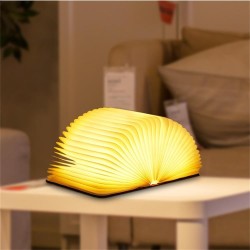 Wooden Rechargeable Cover Book Lamp