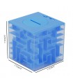 Maze Money Box -Blue